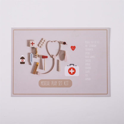 Toy (おもちゃ・木製玩具）etc. ウッドトイ おままごと お医者さんごっこ おもちゃ 木製 キッズ セット ユニセックス 男の子 女の子【mh0002804】