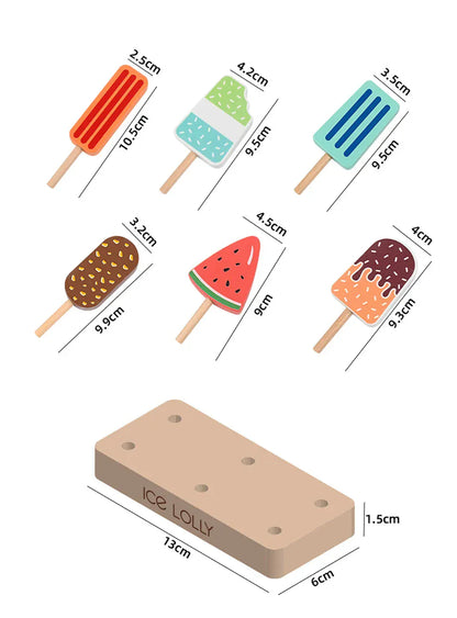 Toy (おもちゃ・木製玩具）etc. ＊メーカー直送＊ ベビーキッズ ウッドトイ おままごと アイスクリーム ティーパーティ 木製玩具【mh0005910】