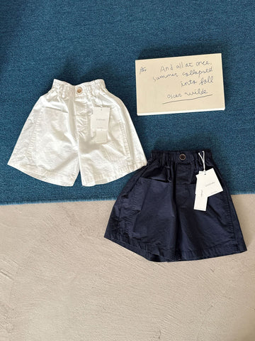 ワイド コットン ハーフパンツ プレッピースタイル【mh0013698】 cicikids ハーフパンツ・ショートパンツ