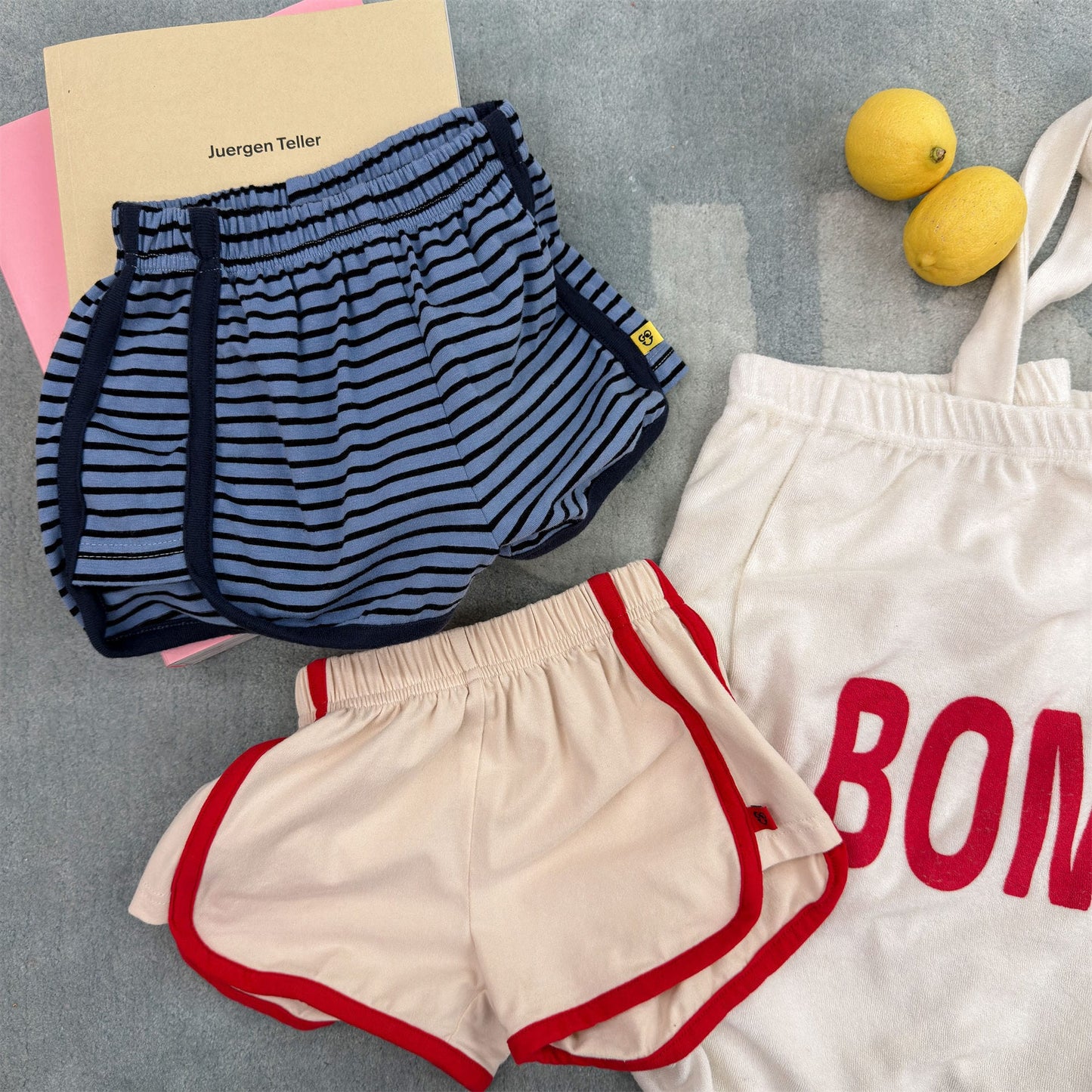 ボーダー パイピング ショートパンツ レトロポップ【mh0013705】 ADbaby ハーフパンツ・ショートパンツ