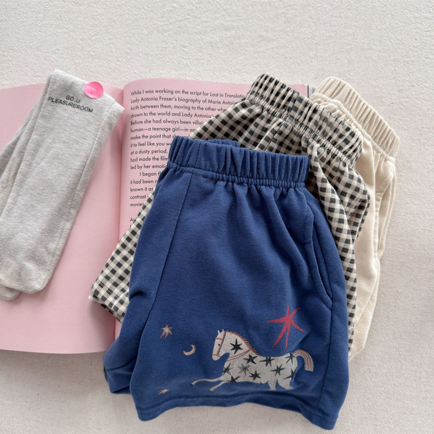 グラフィック チェック ショートパンツ ストリート【mh0013707】 ADbaby ハーフパンツ・ショートパンツ