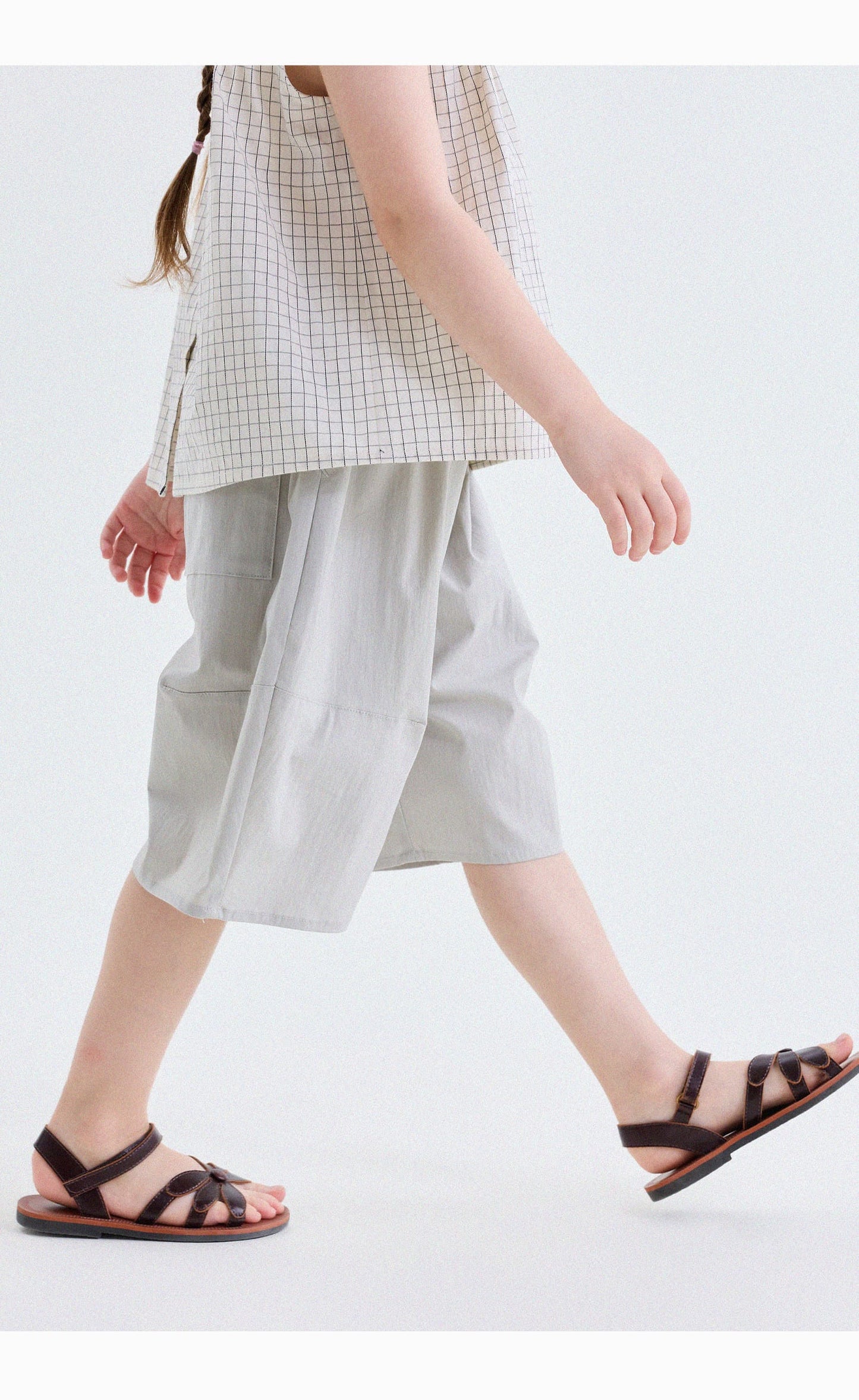 キッズ 無地 ルーズ ハーフパンツ【mh0013763】 yunerma ハーフパンツ・ショートパンツ