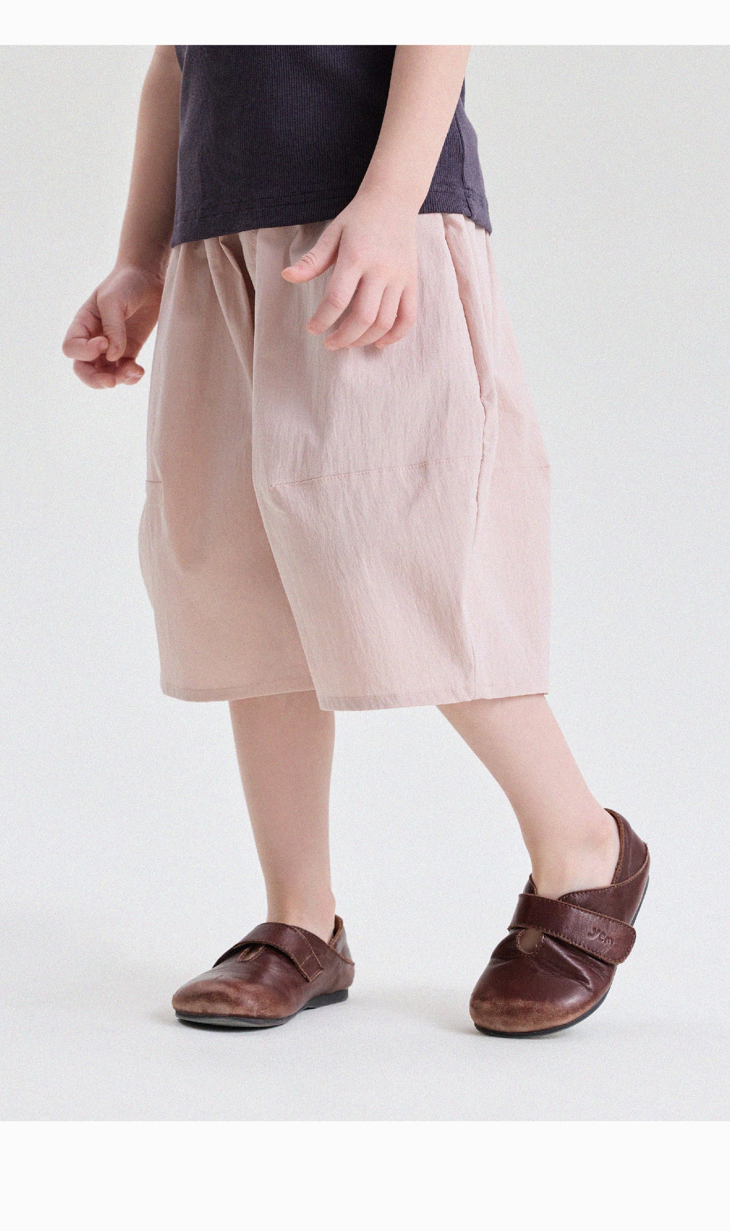 キッズ 無地 ルーズ ハーフパンツ【mh0013763】 yunerma ハーフパンツ・ショートパンツ