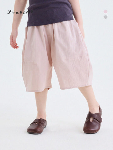 キッズ 無地 ルーズ ハーフパンツ【mh0013763】 yunerma ハーフパンツ・ショートパンツ