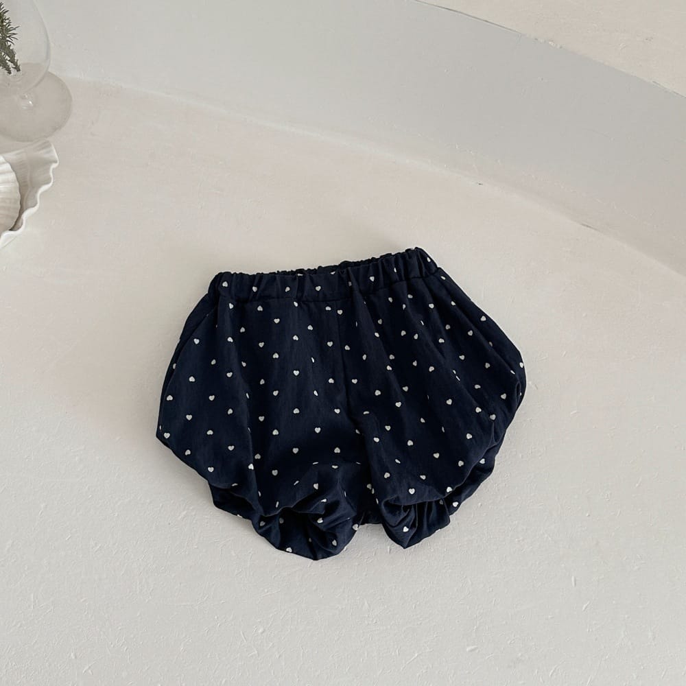 リブ レースカラー リボン バルーンシルエット 半袖トップス ショートパンツ セット【mh0013794】 mamahalo kids 半袖セットアップ