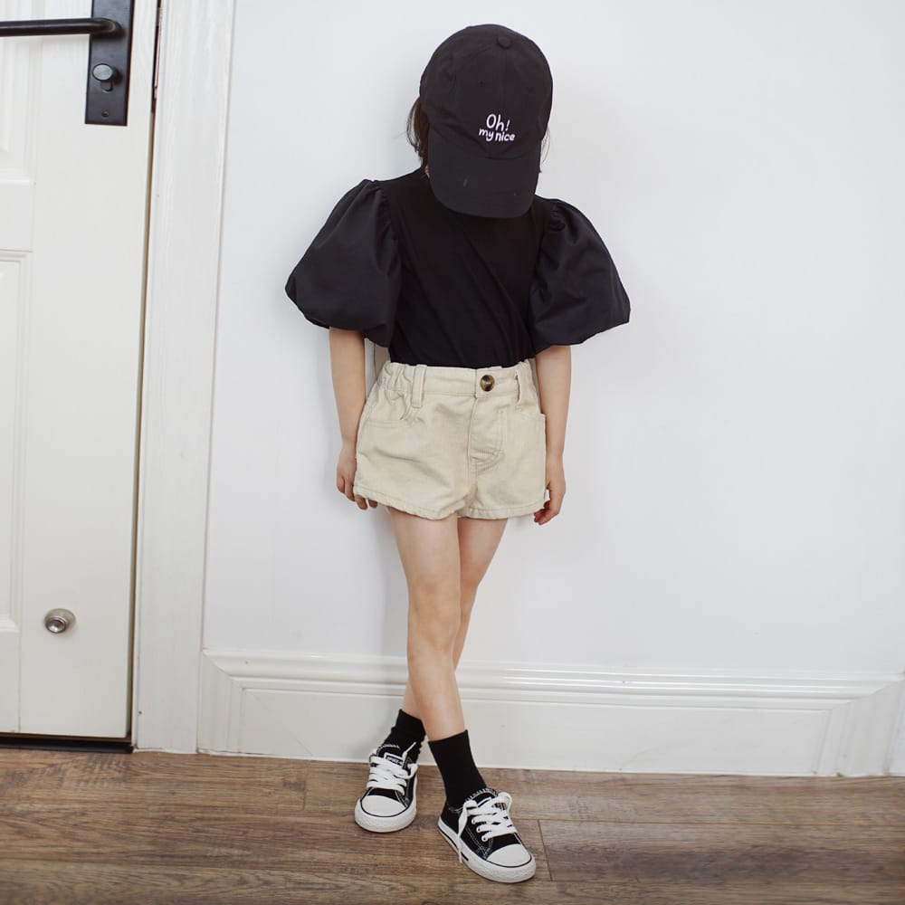 キッズ 無地 コーデュロイ ショートパンツ【mh0013819】 ANKRT ハーフパンツ・ショートパンツ