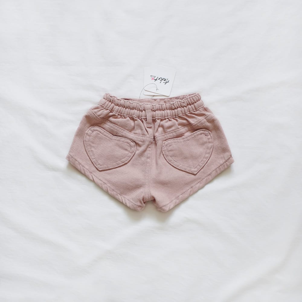 キッズ バックハートポケット デニム ショートパンツ【mh0013830】 ANKRT ハーフパンツ・ショートパンツ