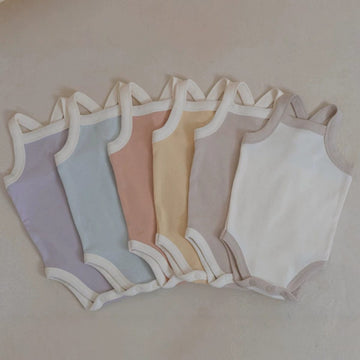 ベビー クロスストラップ ロンパース【mh0013885】 BBAMMA ノースリーブロンパース