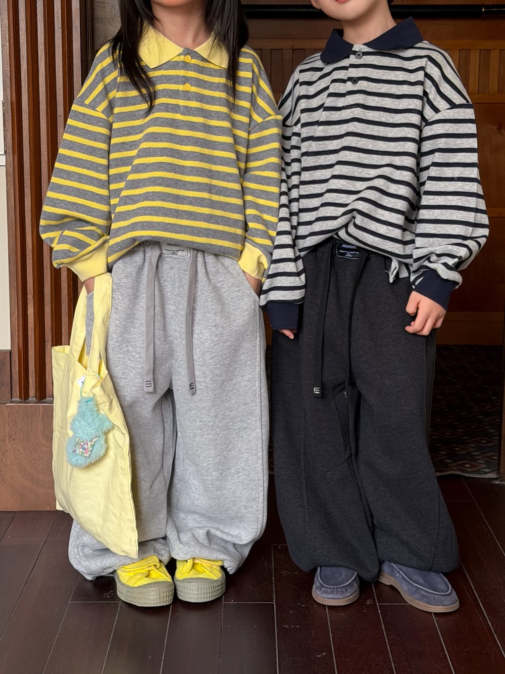 キッズ ワイド ルーズ スウェットパンツ ロングパンツ【mh0013918】 KUMAI.KIDS ロングパンツ・スウェットパンツ