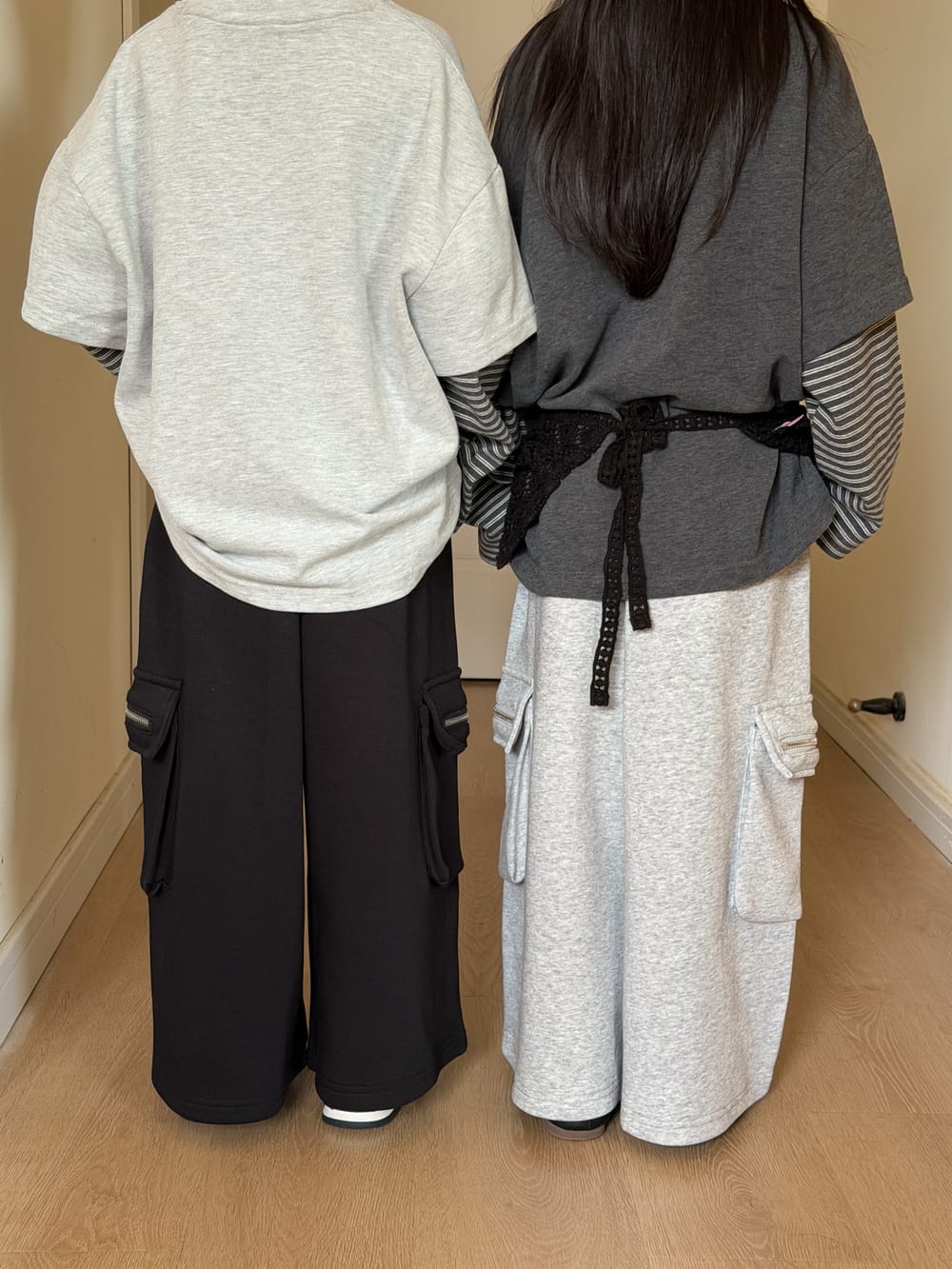 キッズ ジップ ポケット ワイド ルーズ スウェットパンツ ロングパンツ【mh0013922】 KUMAI.KIDS ロングパンツ・スウェットパンツ