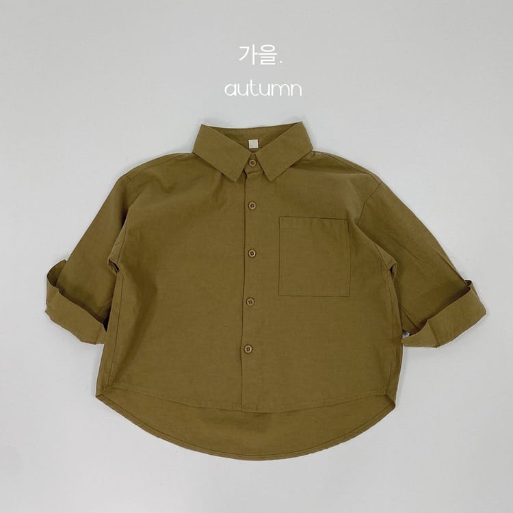 キッズ ルーズ ポケット 長袖シャツ【mh0013927】 Camel / 80cm Gikv king 長袖シャツ・ブラウス