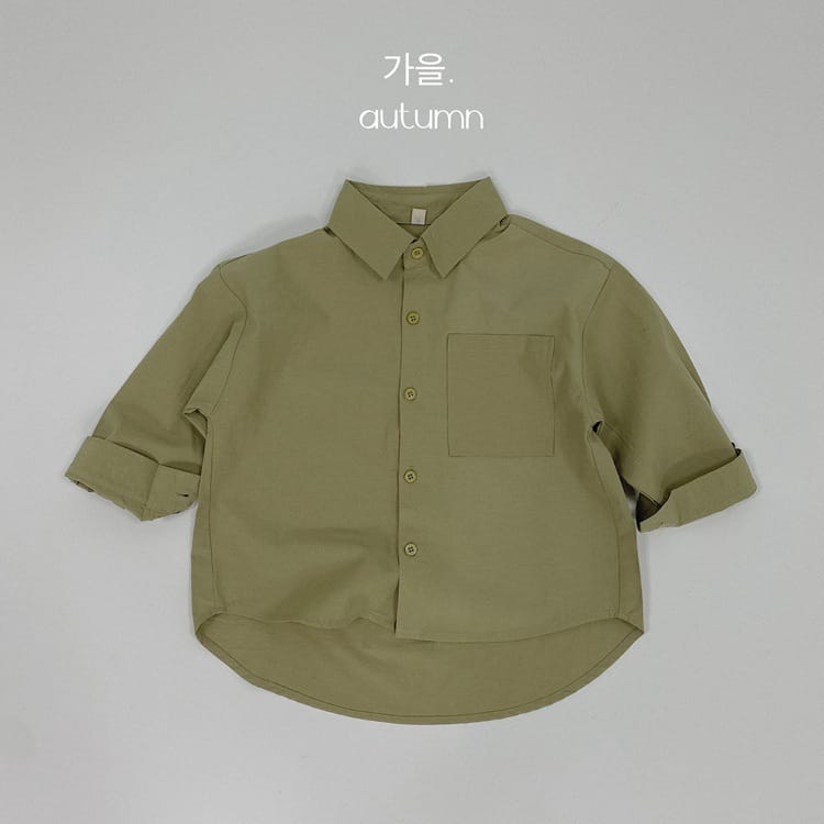 キッズ ルーズ ポケット 長袖シャツ【mh0013927】 Khaki / 80cm Gikv king 長袖シャツ・ブラウス