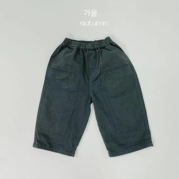 キッズ パッチワーク ルーズ ワークパンツ【mh0013928】 Dark Green / 80cm Gikv king ロングパンツ・スウェットパンツ