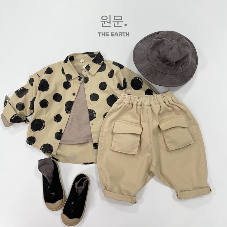 キッズ ポケット フラップポケット ルーズ ワークパンツ ロングパンツ【mh0013944】 Gikv king ロングパンツ・スウェットパンツ