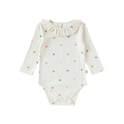 ベビー ラッフルカラー 長袖 ロンパース【mh0013949】 Beitaoya 長袖ロンパース