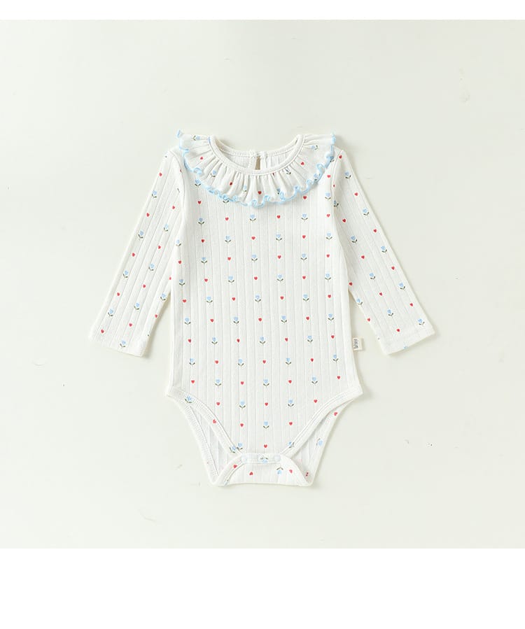 ベビー ラッフルカラー 長袖 ロンパース【mh0013949】 Beitaoya 長袖ロンパース