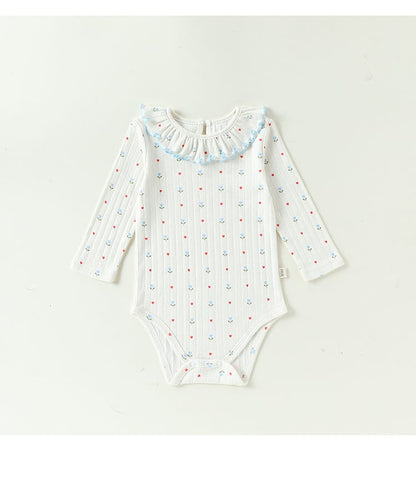 ベビー ラッフルカラー 長袖 ロンパース【mh0013949】 Beitaoya 長袖ロンパース