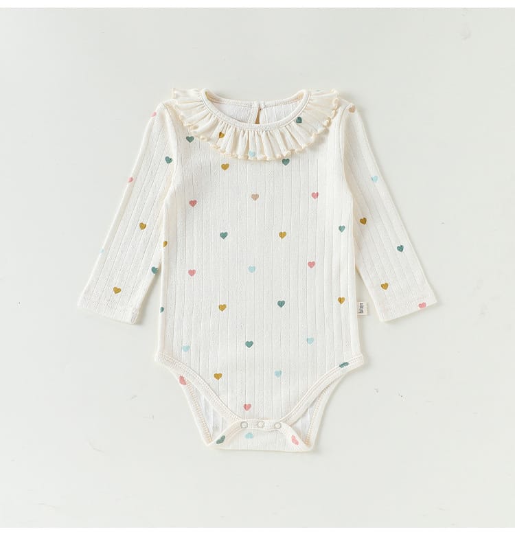 ベビー ラッフルカラー 長袖 ロンパース【mh0013949】 Beitaoya 長袖ロンパース