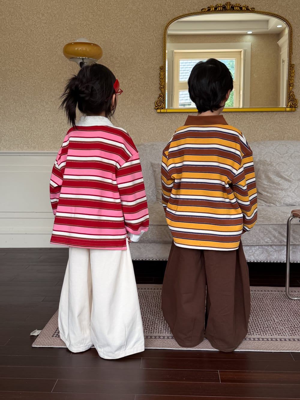 キッズ ジュニア ルーズ ワイドストレート パンツ【mh0014389】 KUMAI.KIDS ロングパンツ・スウェットパンツ