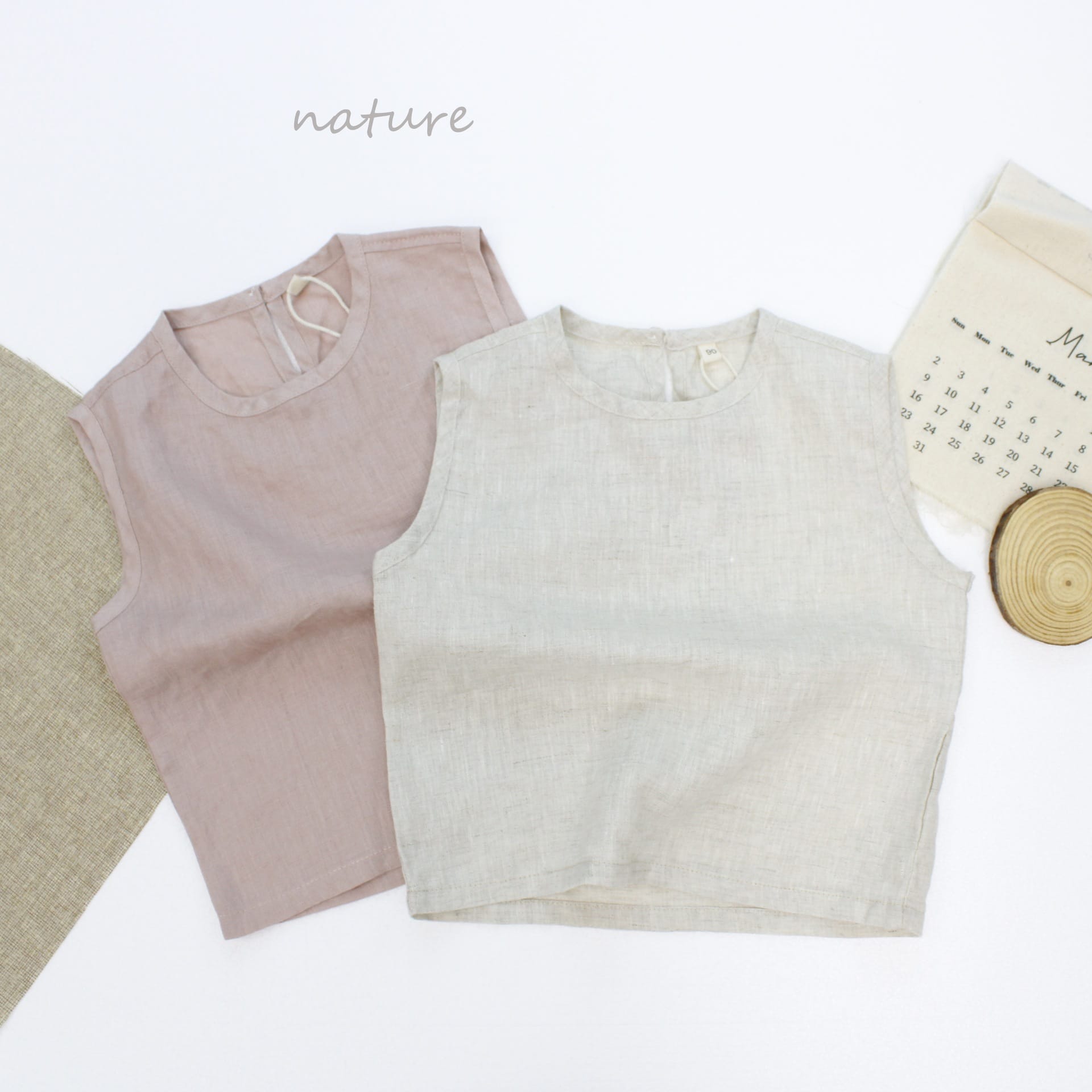 Minimalist Pullover Linen Vest リネン ノースリーブトップス【mh0013633】 Forest Map タンクトップ・キャミソール・ノースリーブトップス