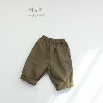 Minimalist Twill Slouchy Trousers ツイル ロングパンツ【mh0013631】 Forest Map ロングパンツ・スウェットパンツ