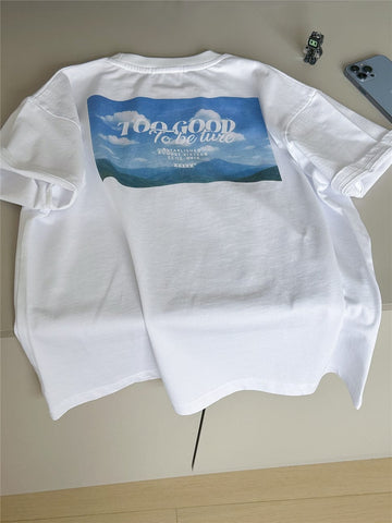 Mountain Graphic Pocket T-shirt マウンテンプリント 半袖Tシャツ【mh0012950】 snidols 半袖Tシャツ