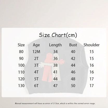 ベスト キッズベスト ニットアニメーションベストトップス 2カラー【mh0006946】