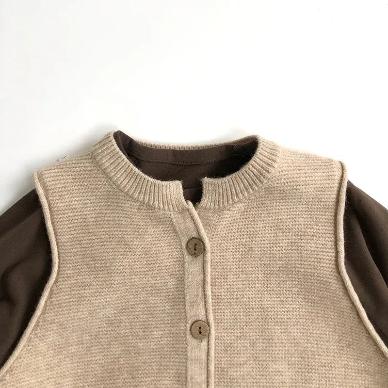 ベスト キッズベスト シンプルベーシックチョッキベスト 2カラー【mh0007005】