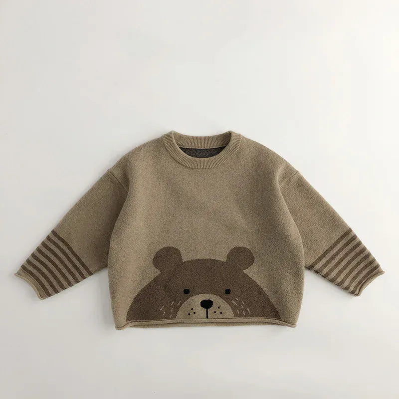 ニット・セーター bear / 80cm キッズトップス ニットセーター プルオーバー アニマル柄【mh0006503】