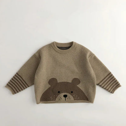 ニット・セーター bear / 80cm キッズトップス ニットセーター プルオーバー アニマル柄【mh0006503】
