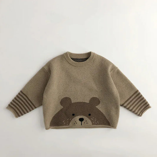 ニット・セーター bear / 80cm キッズトップス ニットセーター プルオーバー アニマル柄【mh0006503】