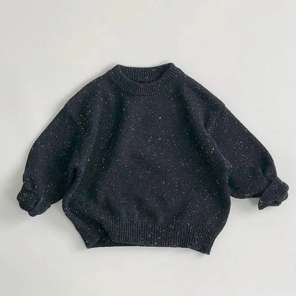 ニット・セーター Black / 80cm キッズトップス カラフルネップニットセーター 2カラー【mh0006914】