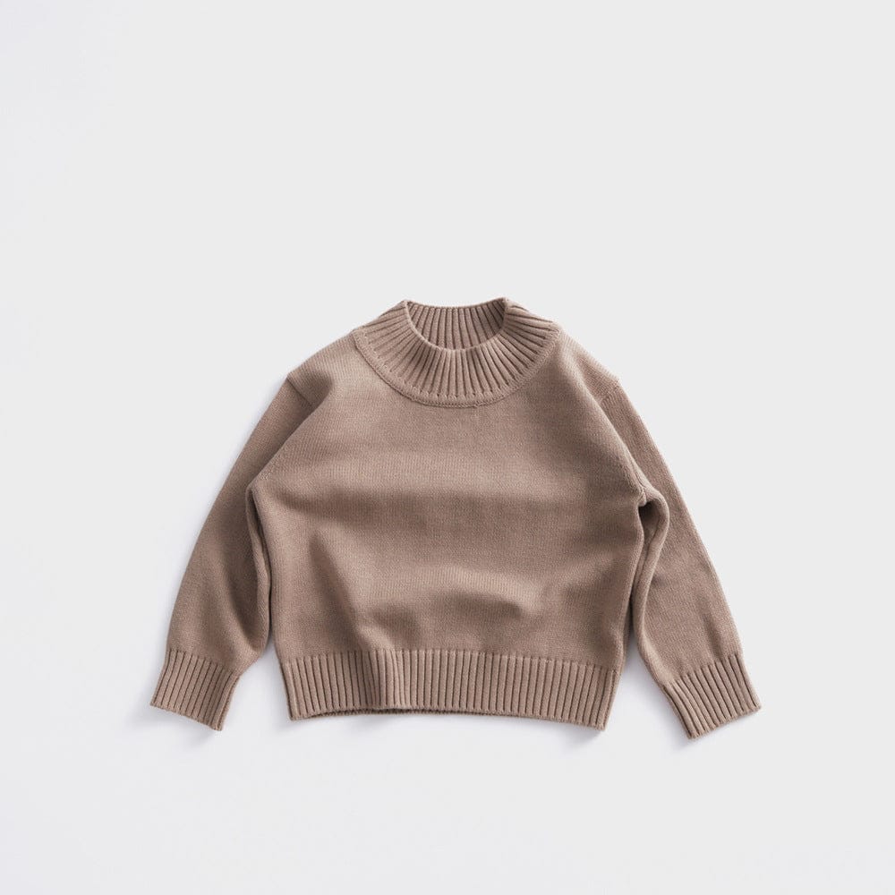 ニット・セーター Creamy White / 80cm ボトルネックコットンニットセーター【mh0011094】