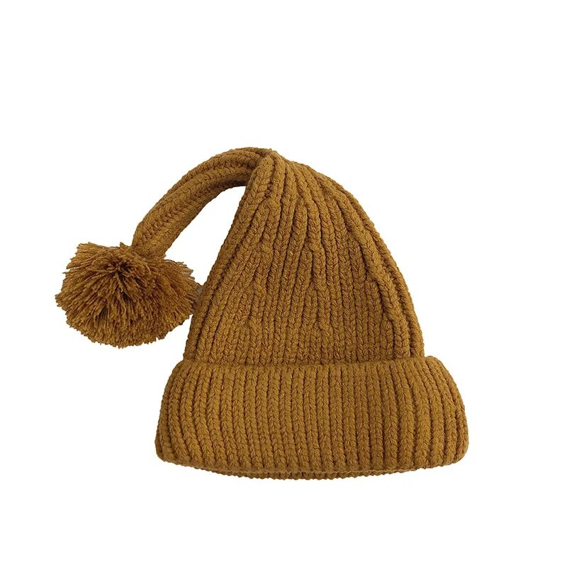 ベビー用帽子 キッズ帽子 ニット とんがり ぽんぽん ニットキャップ ニット帽 帽子 ピクミン帽子 ユニセックス 男の子 女の子 子供服【mh0003133】