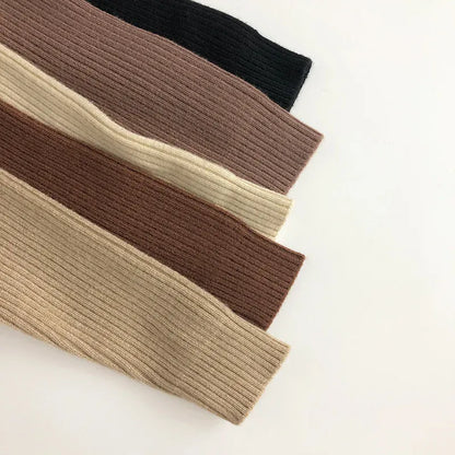 ニット・セーター キッズトップス ニットハイネックカットソー 首元ゆったり 無地 シンプル ベーシック【mh0003473】