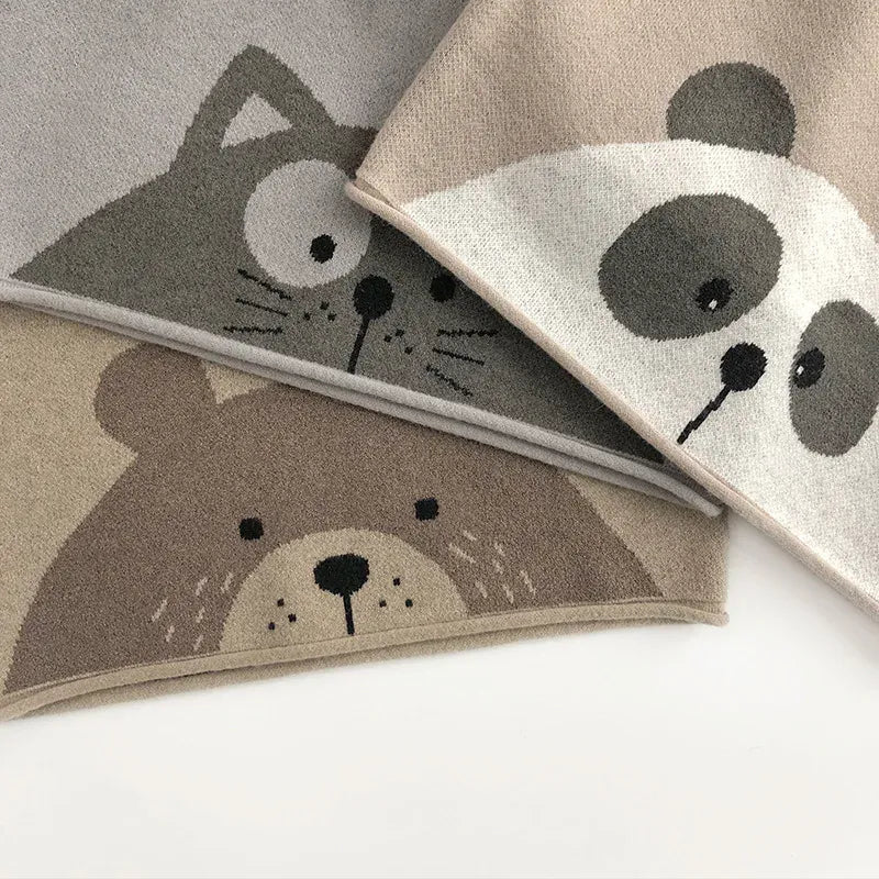 ニット・セーター キッズトップス ニットセーター プルオーバー アニマル柄【mh0006503】