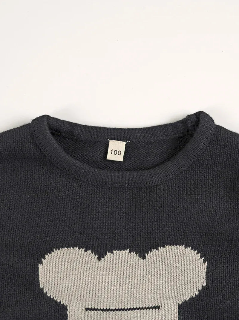 ノースリーブセットアップ キッズトップス/パンツ ベアくまニットベスト/ニットハーフパンツ【mh0006836】