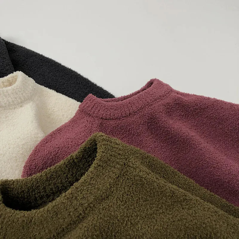 ニット・セーター キッズトップス スモーキーカラーシンプル長袖ニットセーター【mh0008021】