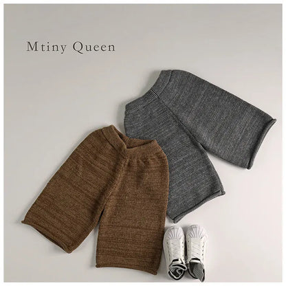 ノースリーブセットアップ キッズベスト/パンツ ニットアシメベスト/ニットワイドパンツ【mh0008335】