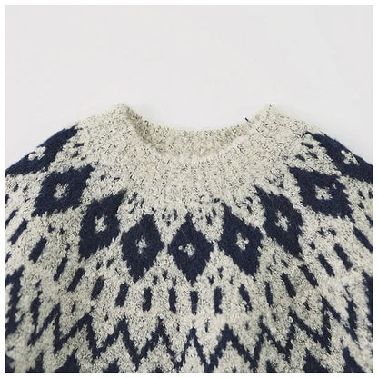 ニット・セーター キッズトップス ノルディック柄ニットセーター【mh0008336】