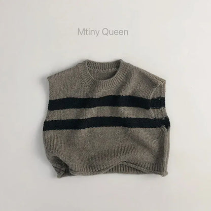 ベスト キッズベスト ボーダーニットジレベスト【mh0008950】