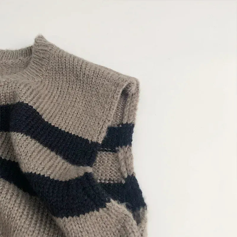 ベスト キッズベスト ボーダーニットジレベスト【mh0008950】