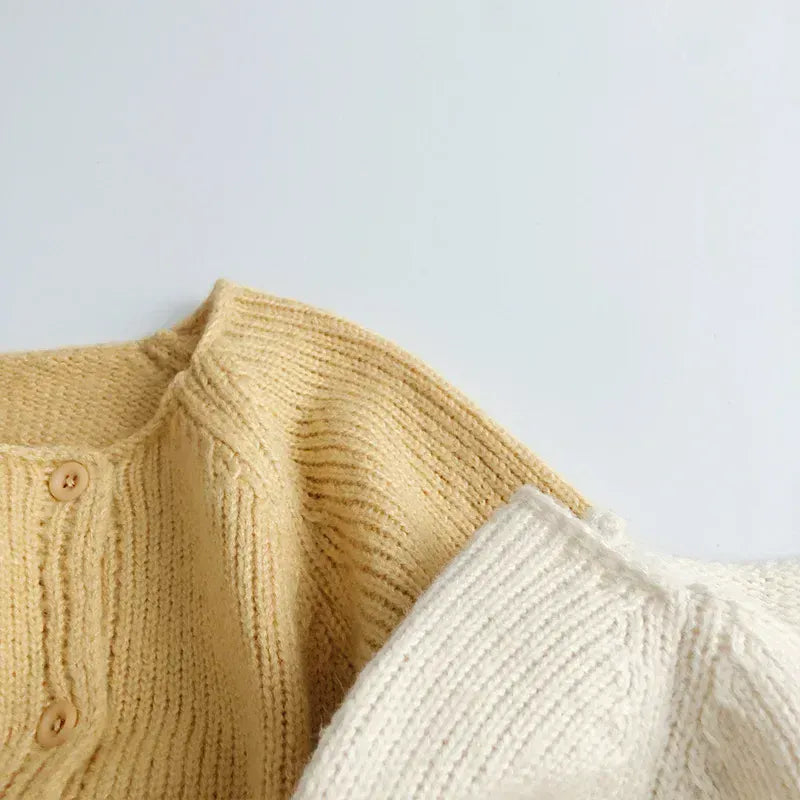 カーディガン・パーカー キッズカーディガン ざっくりニットシンプルカーディガンジャケット【mh0008951】
