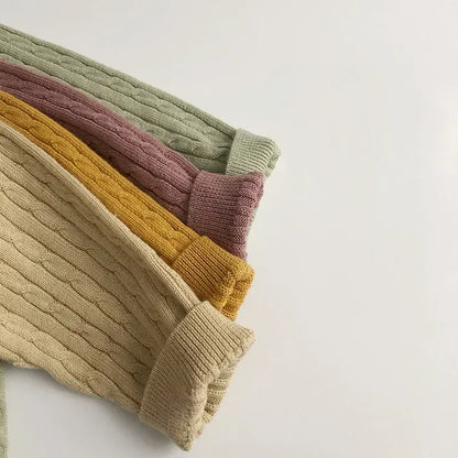 カーディガン・パーカー キッズカーディガン リブニットシンプル丸襟カーディガンジャケット【mh0008952】