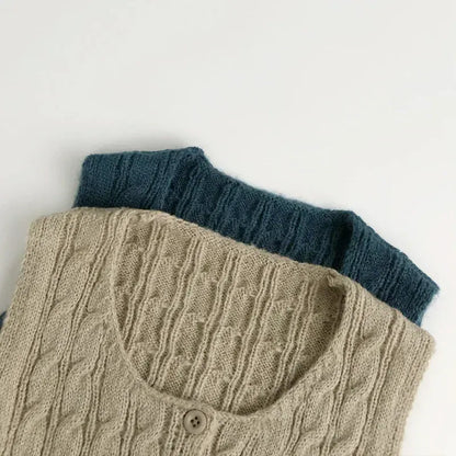 ベスト キッズベスト ニット前あきショートジレベスト【mh0008953】