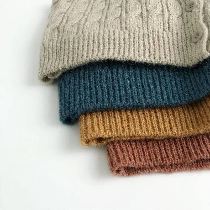 ベスト キッズベスト ニット前あきショートジレベスト【mh0008953】