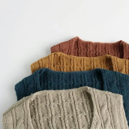 ベスト キッズベスト ニット前あきショートジレベスト【mh0008953】