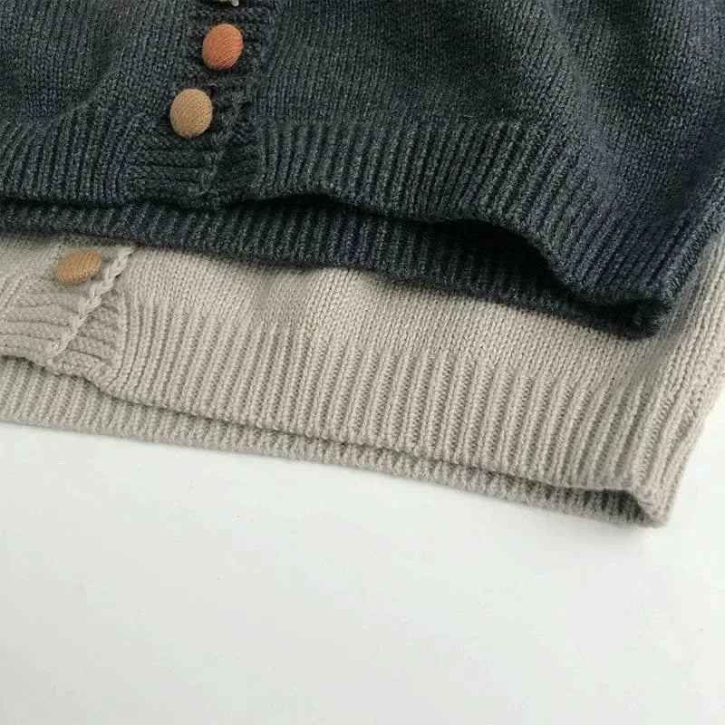 ベスト キッズベスト ニット前あきカラフルボタンジレベスト【mh0008954】