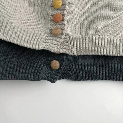 ベスト キッズベスト ニット前あきカラフルボタンジレベスト【mh0008954】