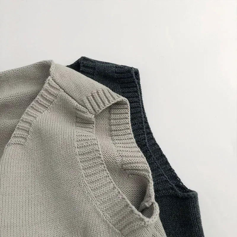 ベスト キッズベスト ニット前あきカラフルボタンジレベスト【mh0008954】